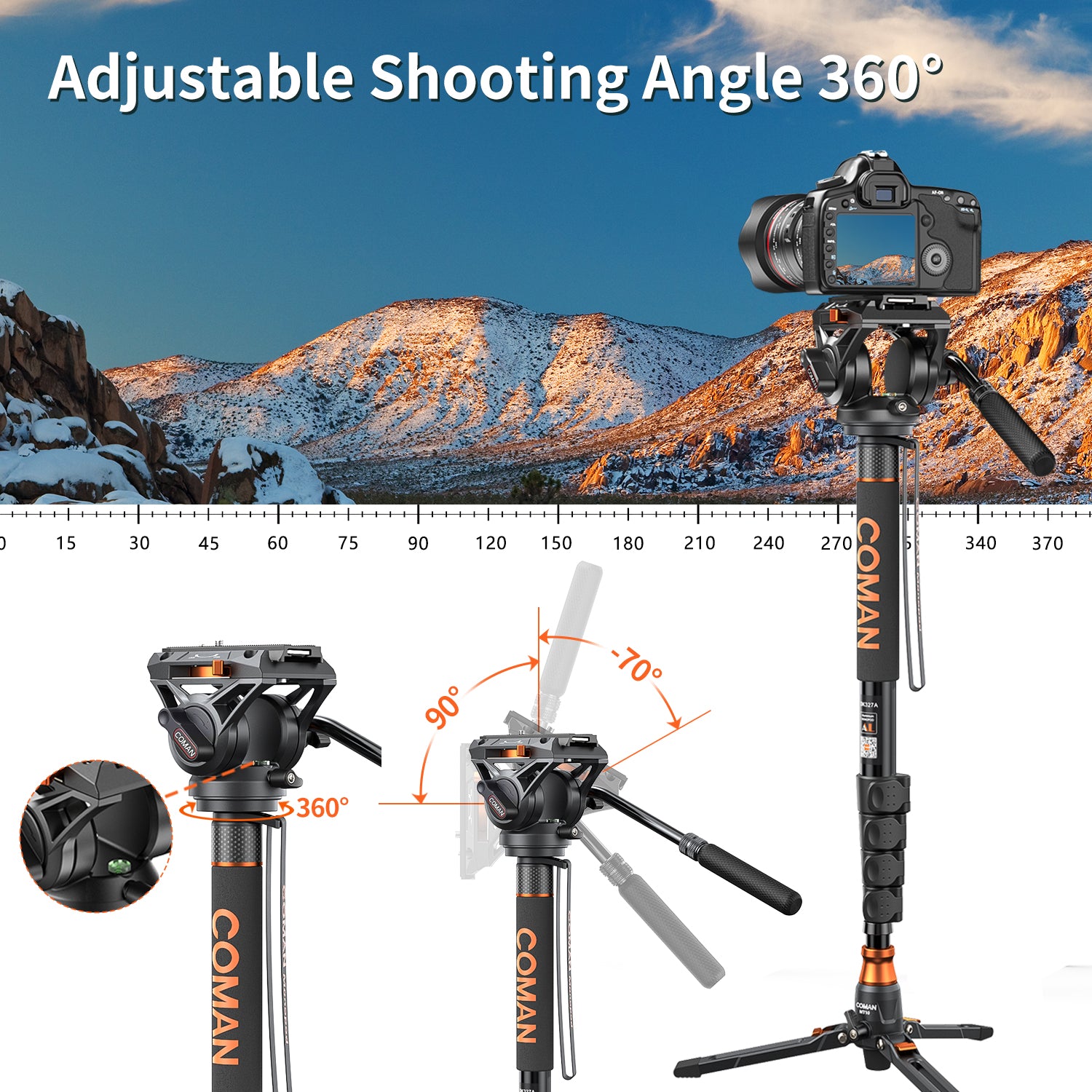 Lightweight Video Monopod for Travel