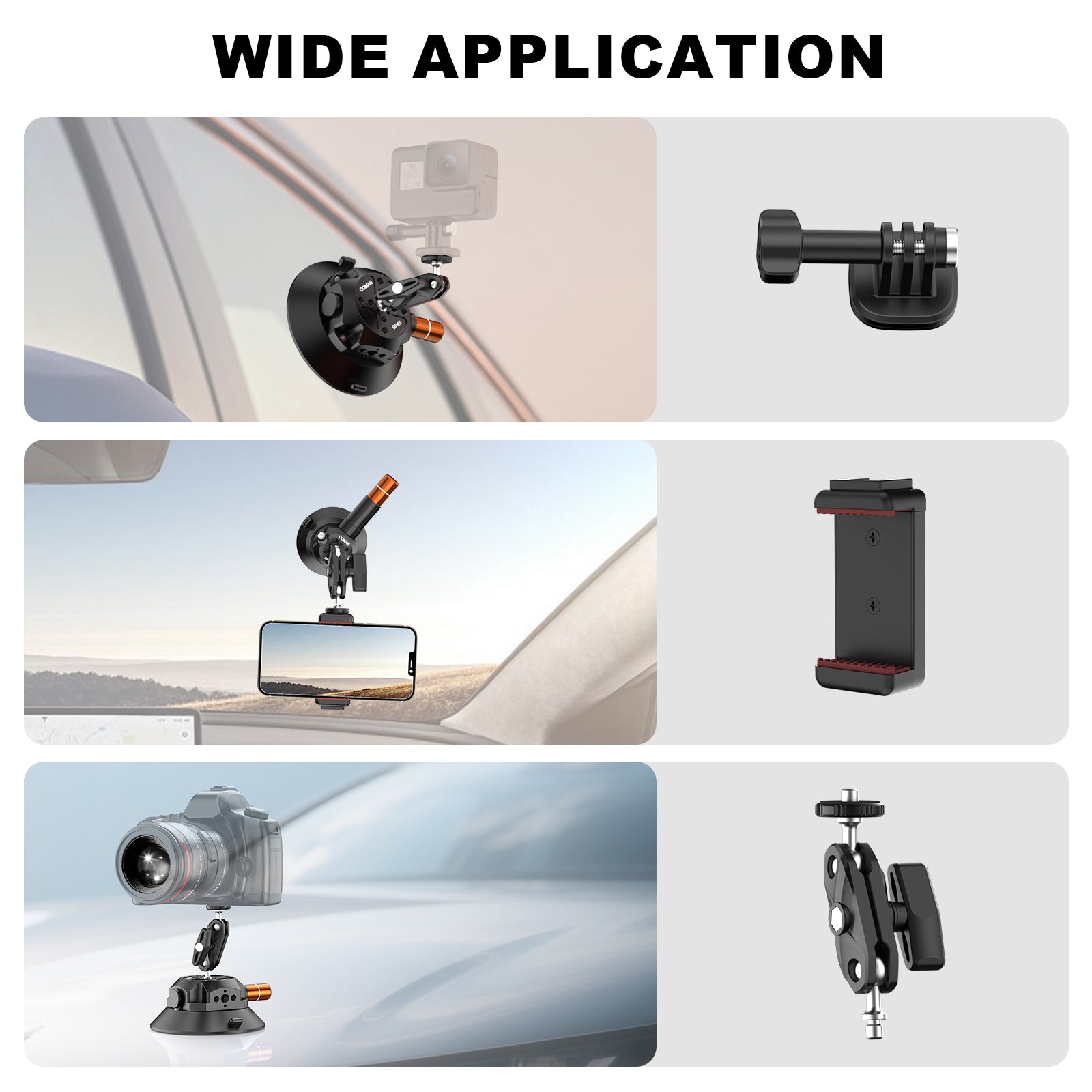 Suction Cup Mounts for Cameras Phones