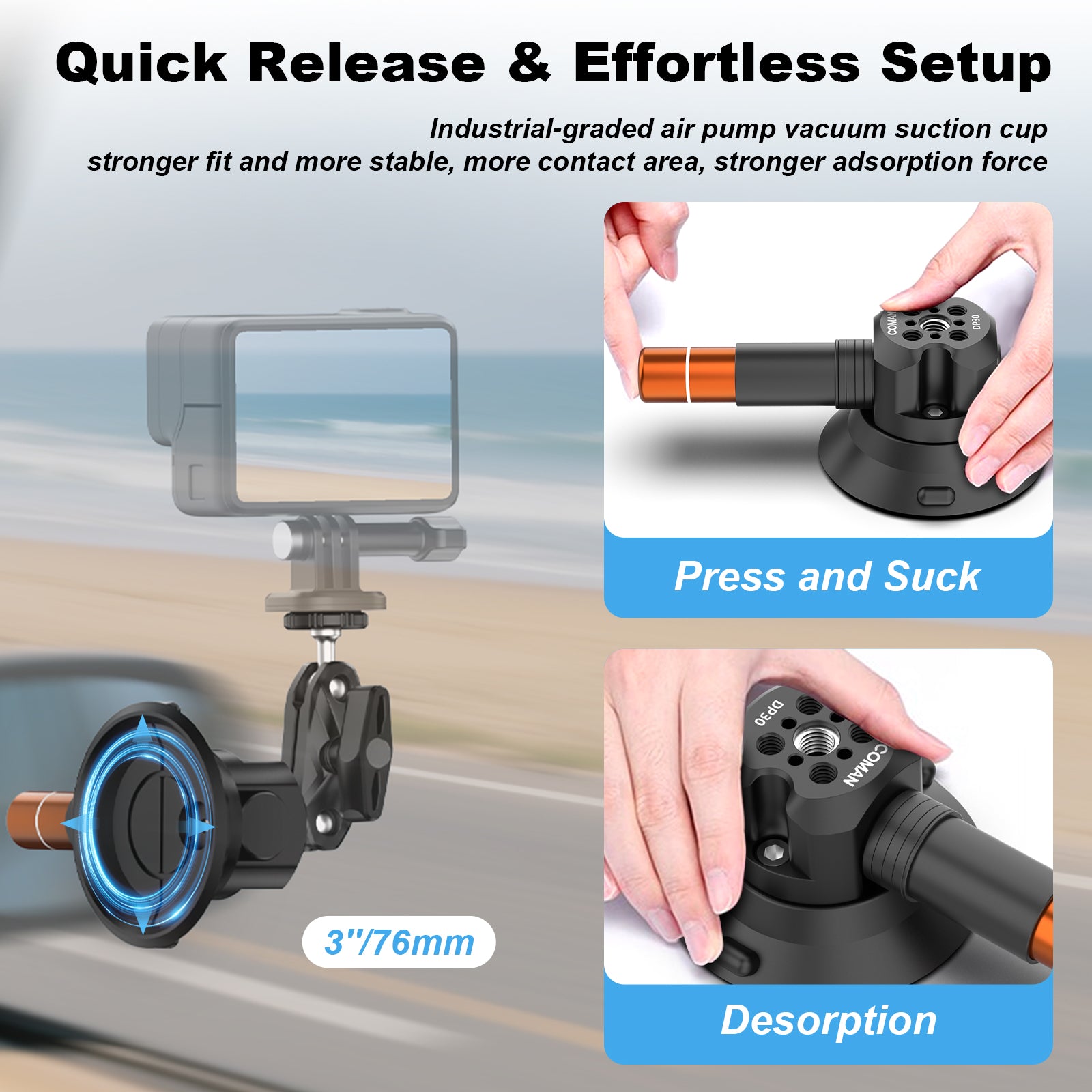 Suction Cup Mounts for Cameras Phones