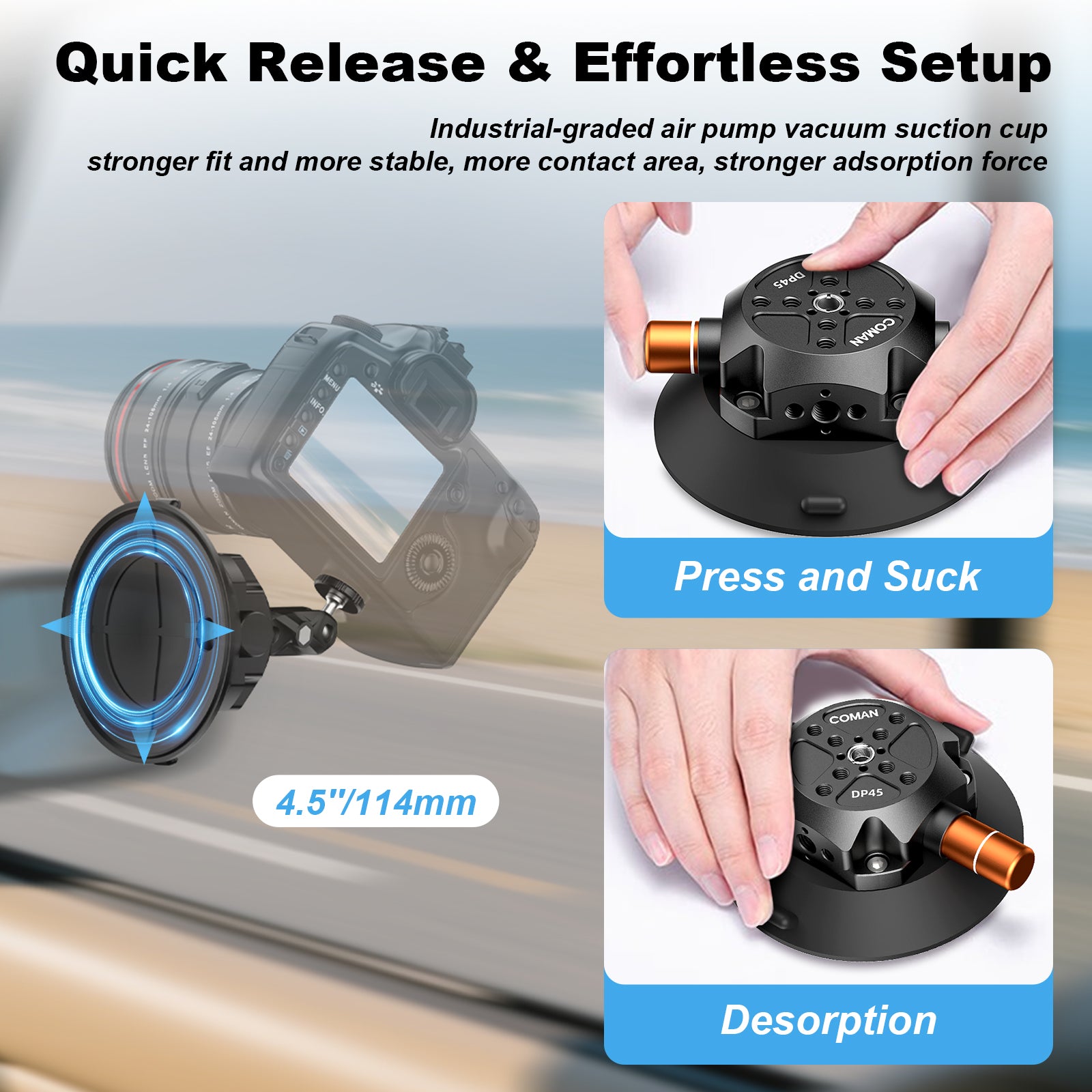 Suction Cup Mounts for Cameras Phones