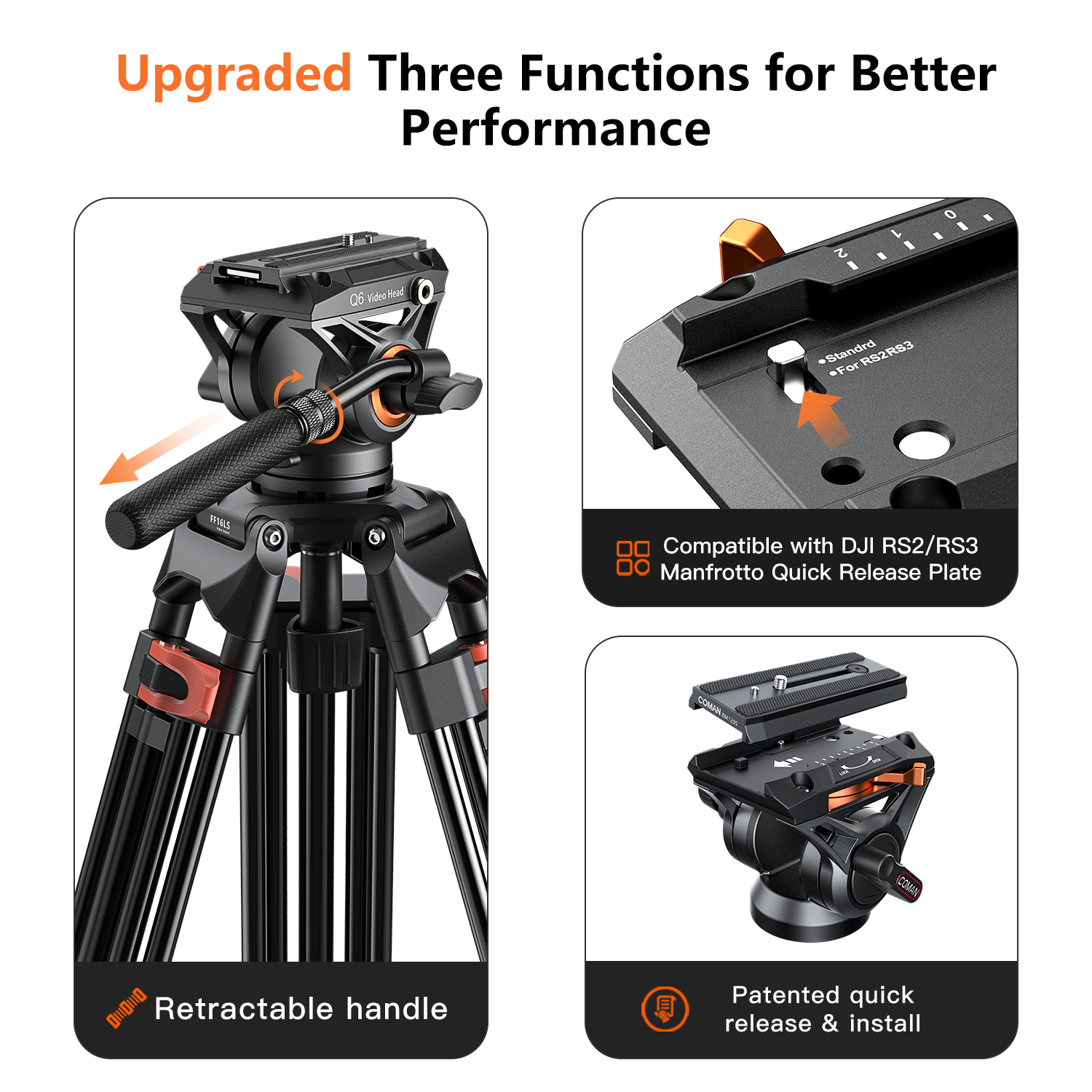 FF16LS Heavy Duty Video Tripod