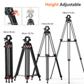 Heavy Duty Video Tripod Adjustable Heights