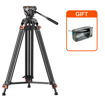 Coman FT16LS 74" Trípode para cámara de alta resistencia con cabezal fluido ajustable