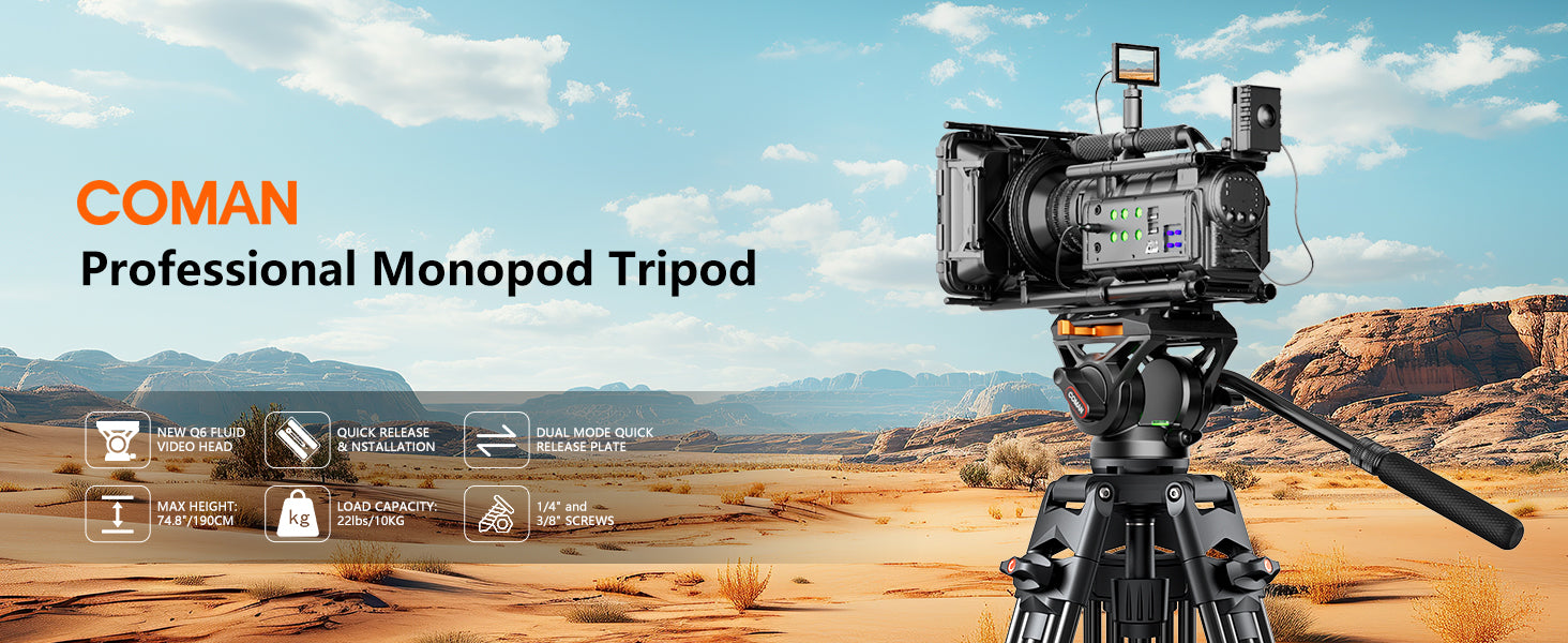 Heavy Duty Metal Video Tripod