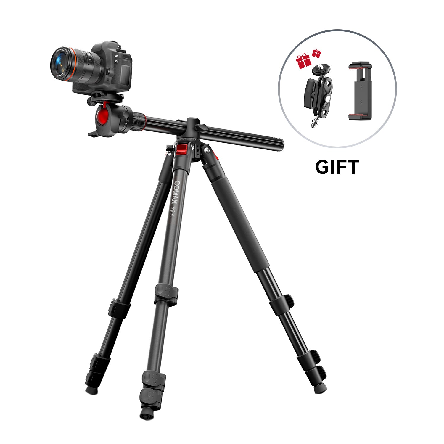 ミミ Horizontal Tripod For Videography | COMAN KX3939Mini