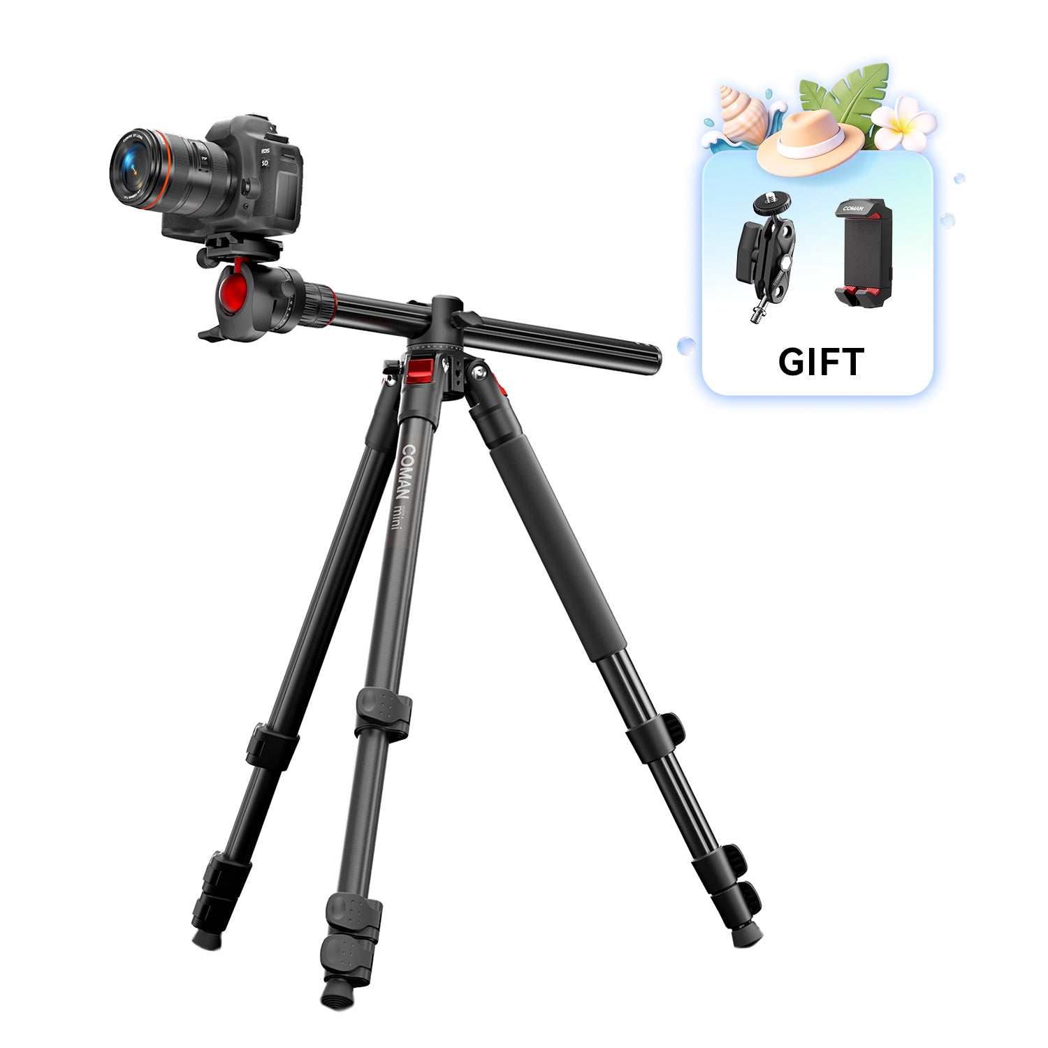 Horizontal Tripod For Videography | COMAN KX3939Mini