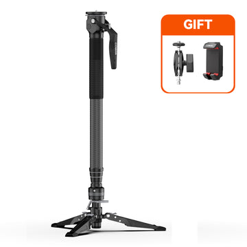 COMAN M1 & M1 V5 Monopod Lightweight Carbon Fiber Monopod Stable Support 20kg Max Height 1595mm
