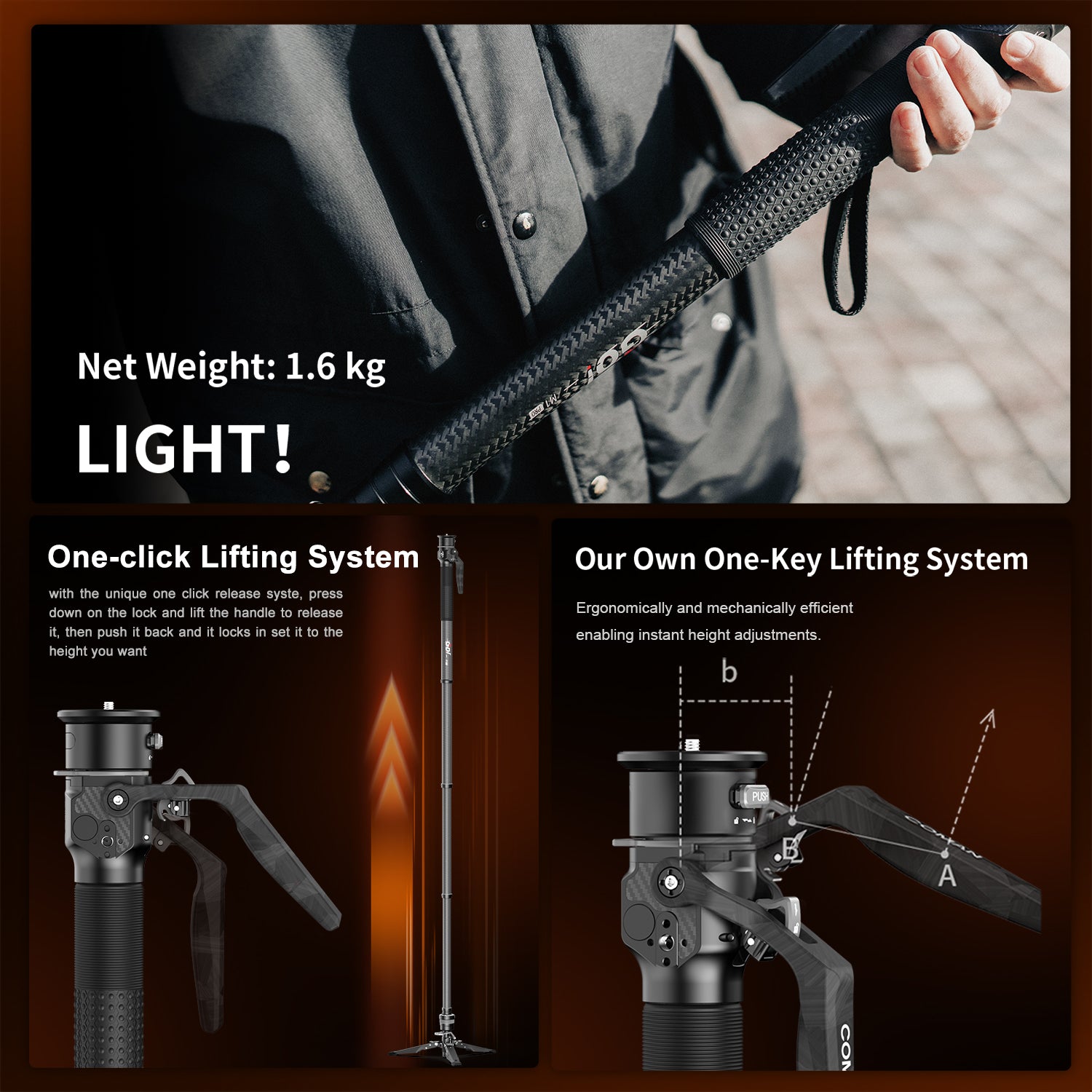COMAN M1 Pro Monopod