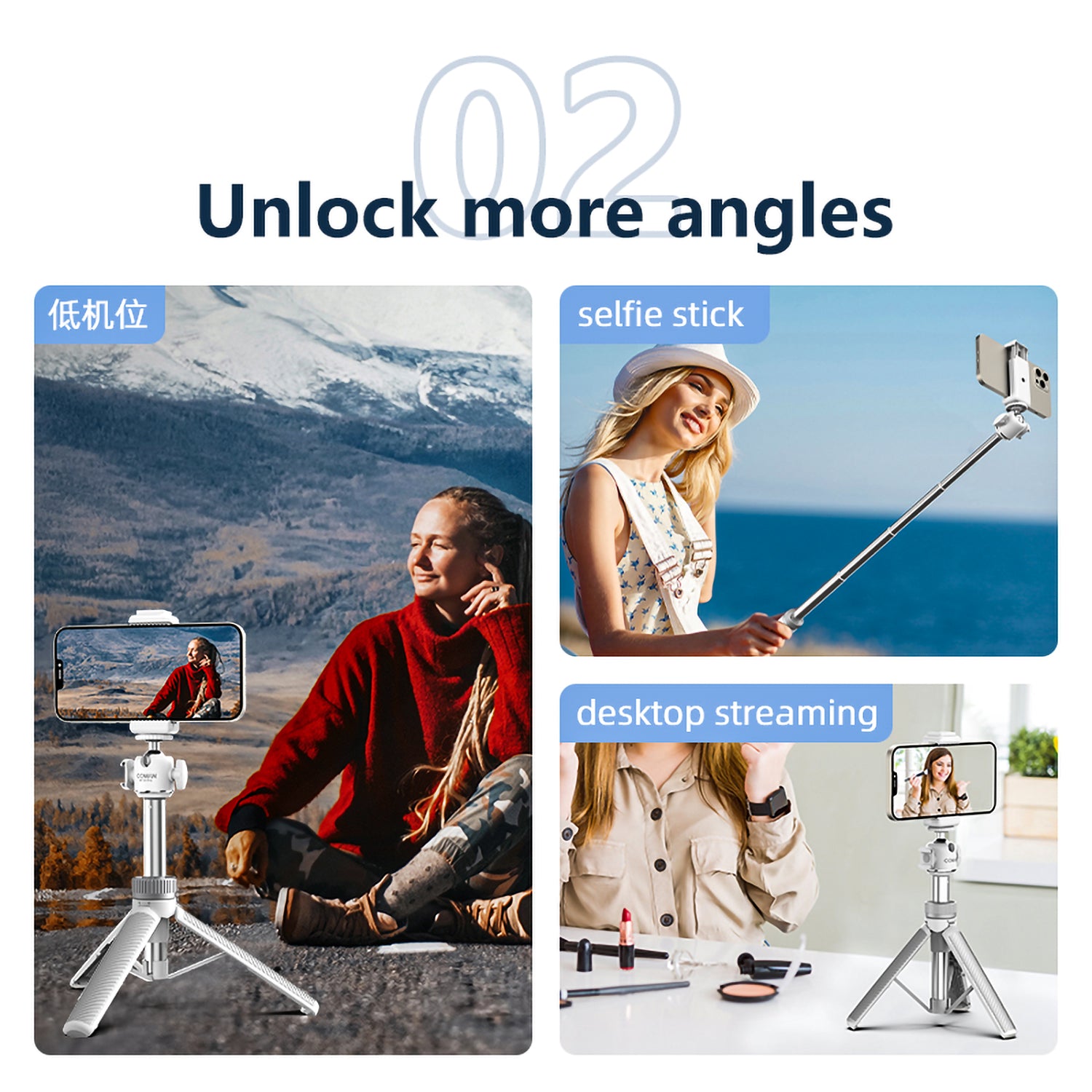 Phone Tripod Selfie Stick