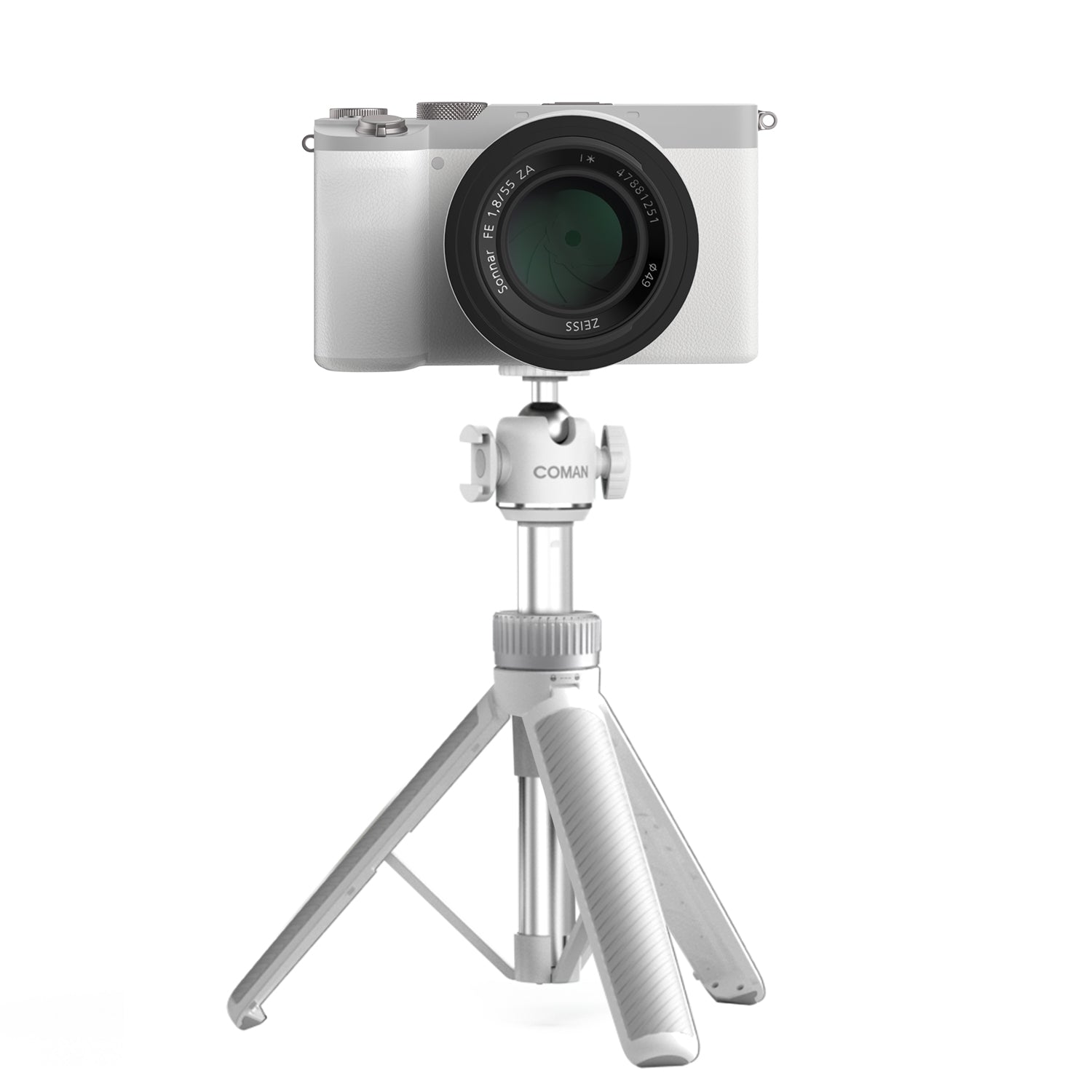 Phone Tripod Selfie Stick white