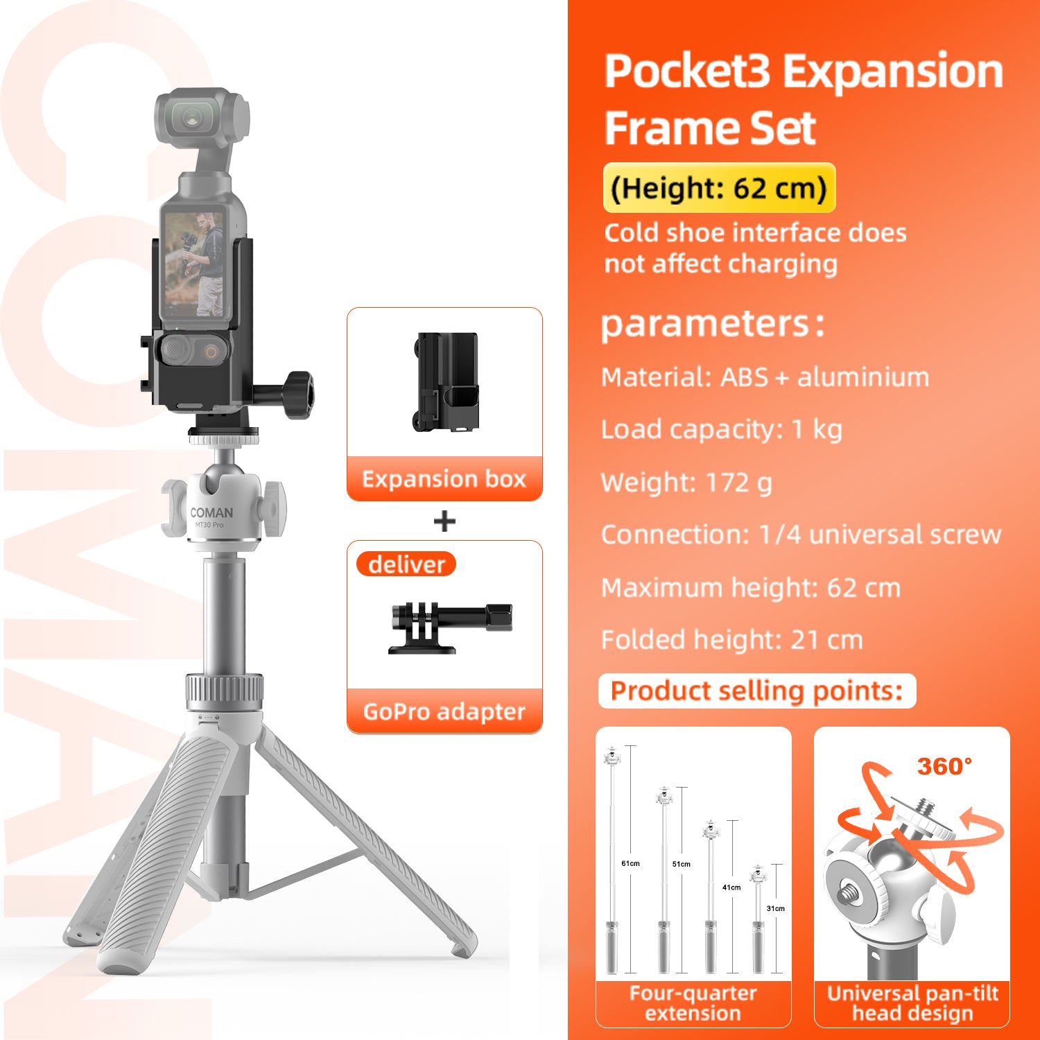 Phone Tripod Selfie Stick