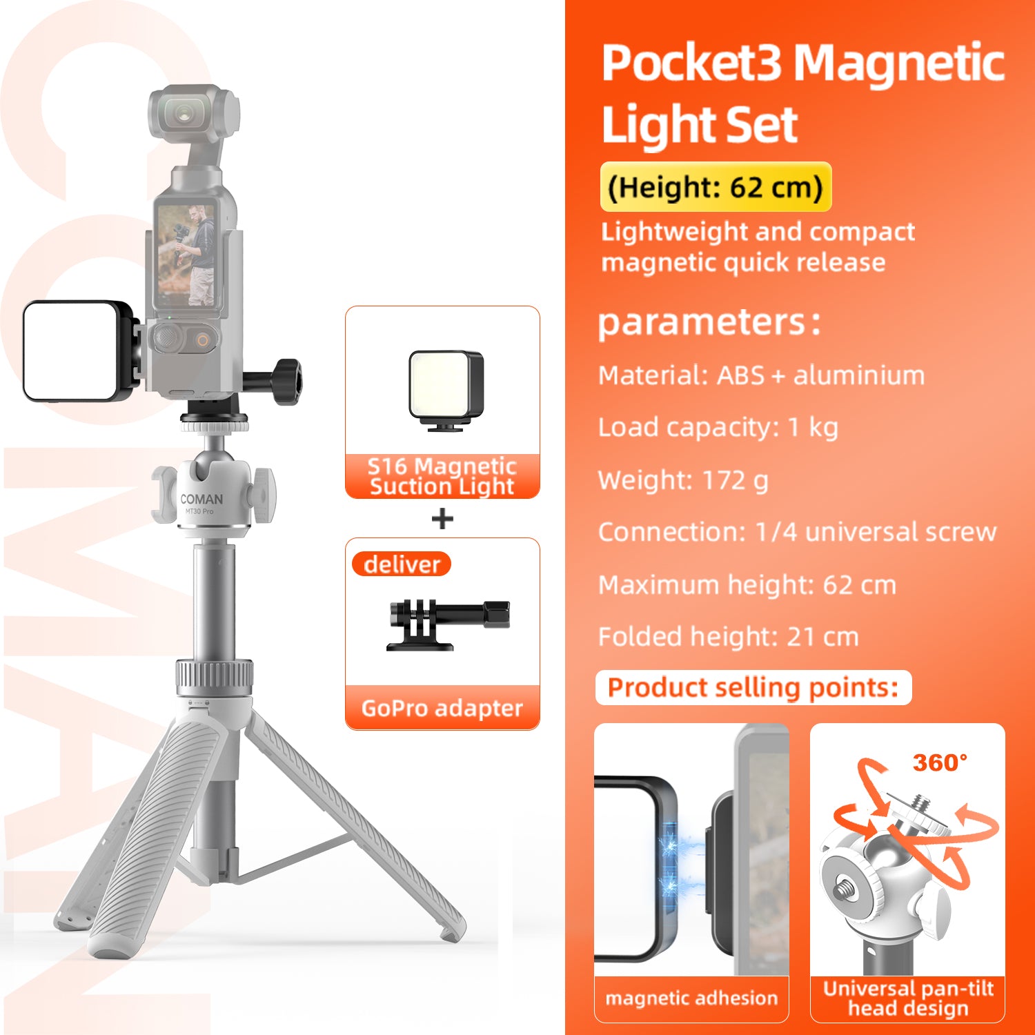 Phone Tripod Selfie Stick