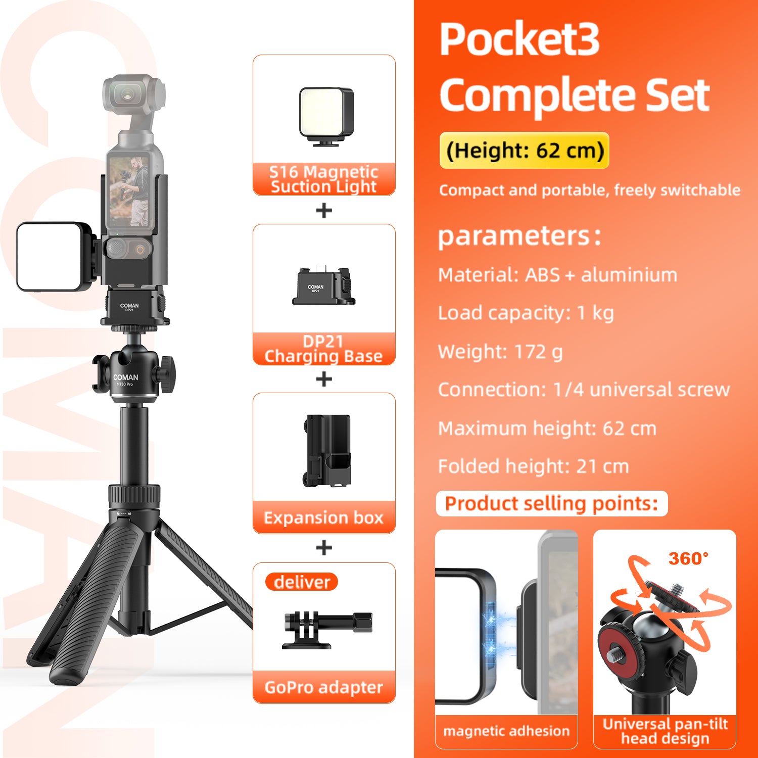 Phone Tripod Selfie Stick