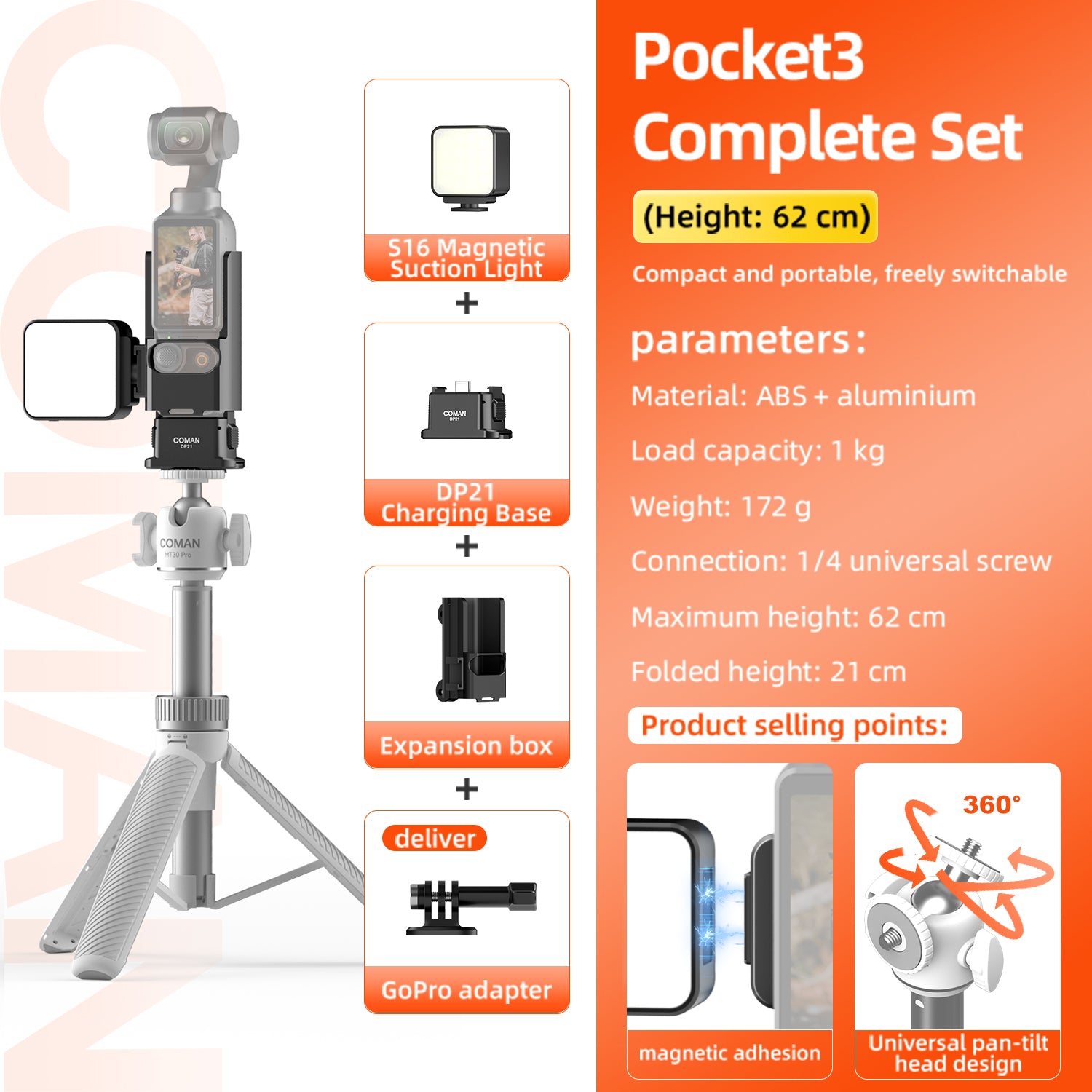 Phone Tripod Selfie Stick