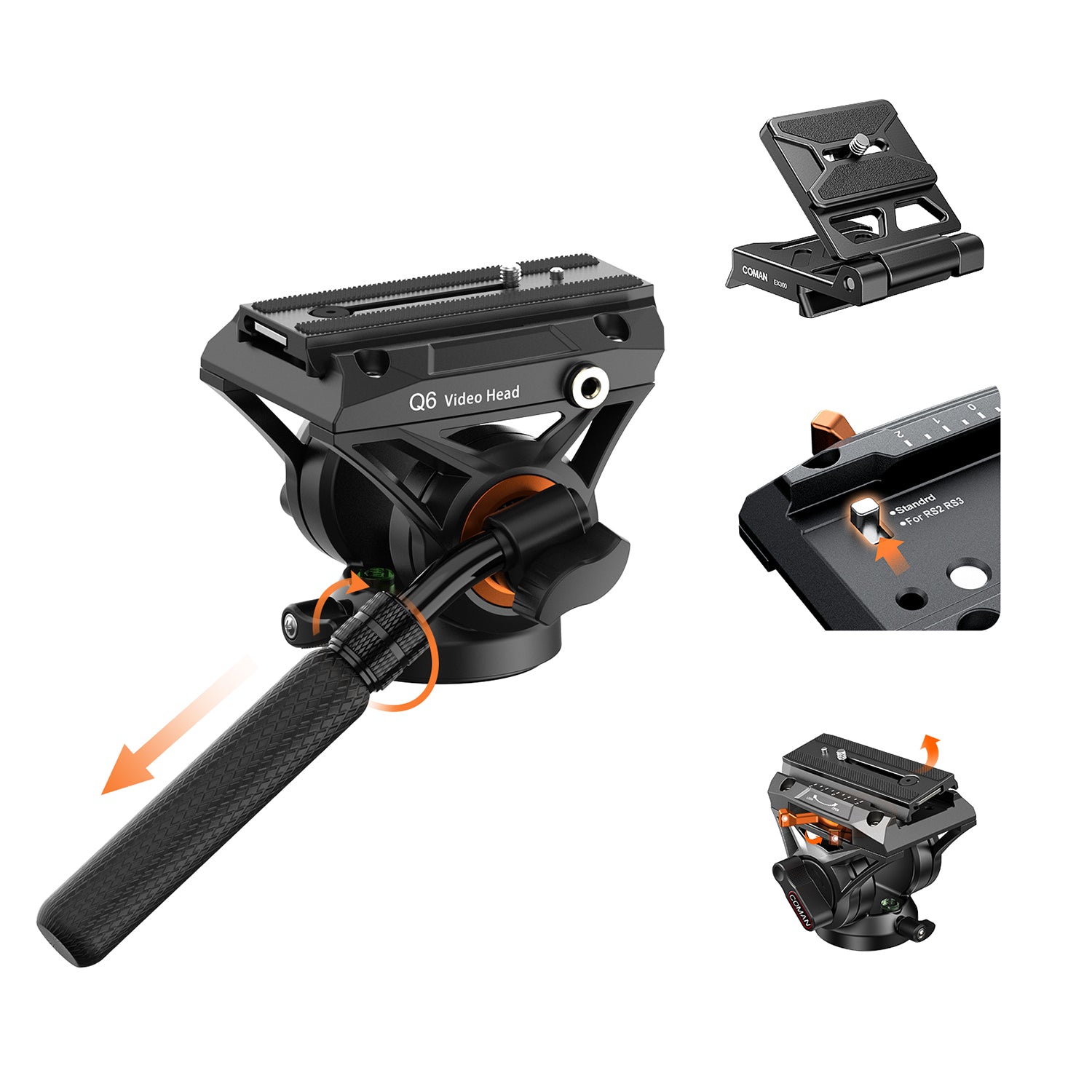Q6 Video Head for FF16LS Tripod