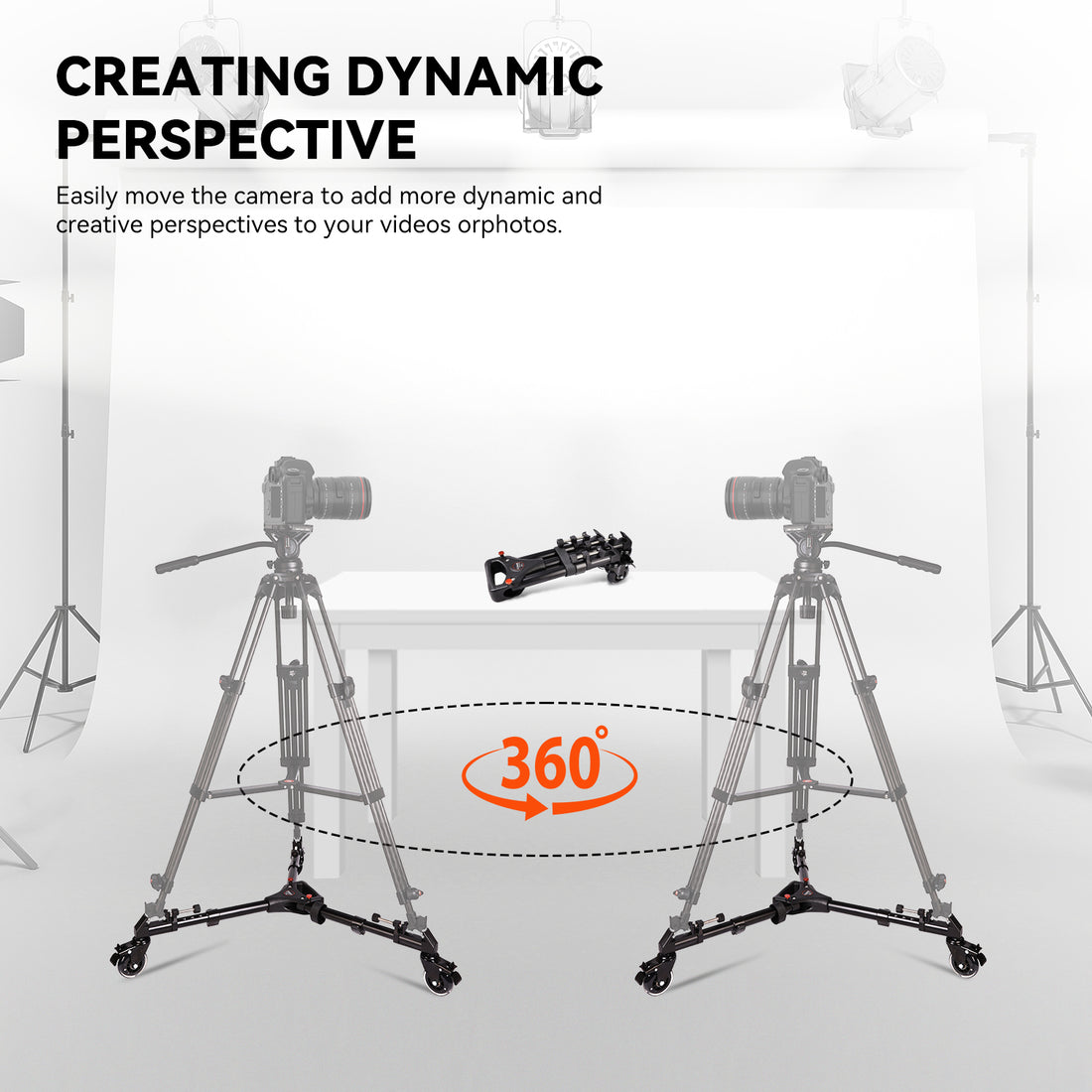 Tripod Dolly 3 Wheels