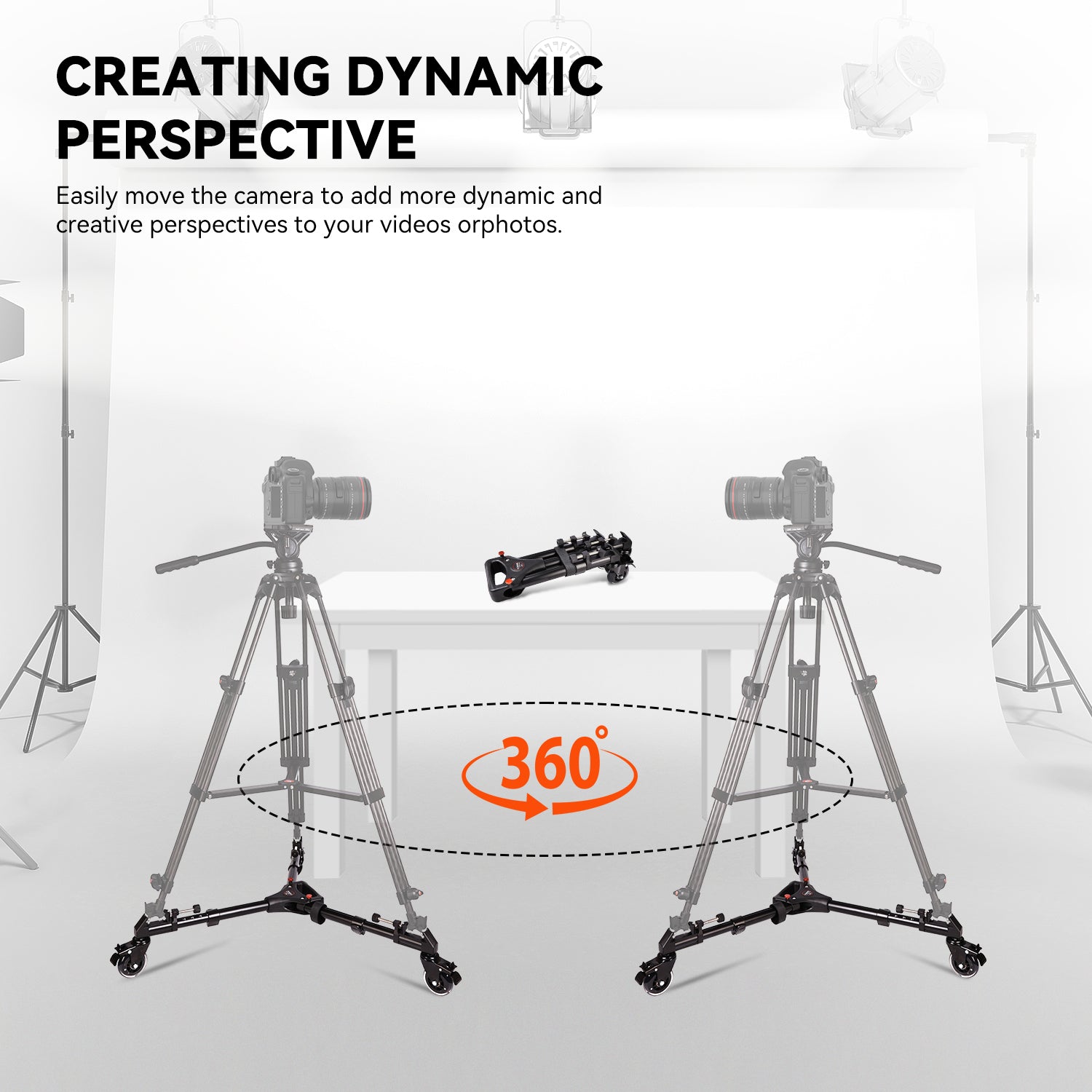 Tripod Dolly for Video Tripod