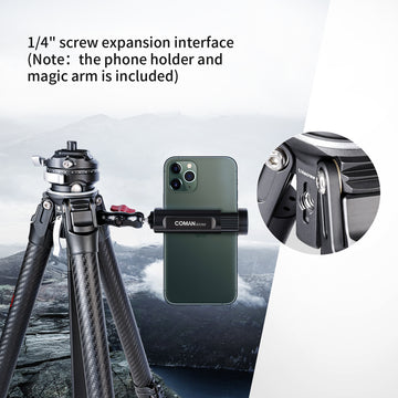 Tripod with 1/4" Head Adapter