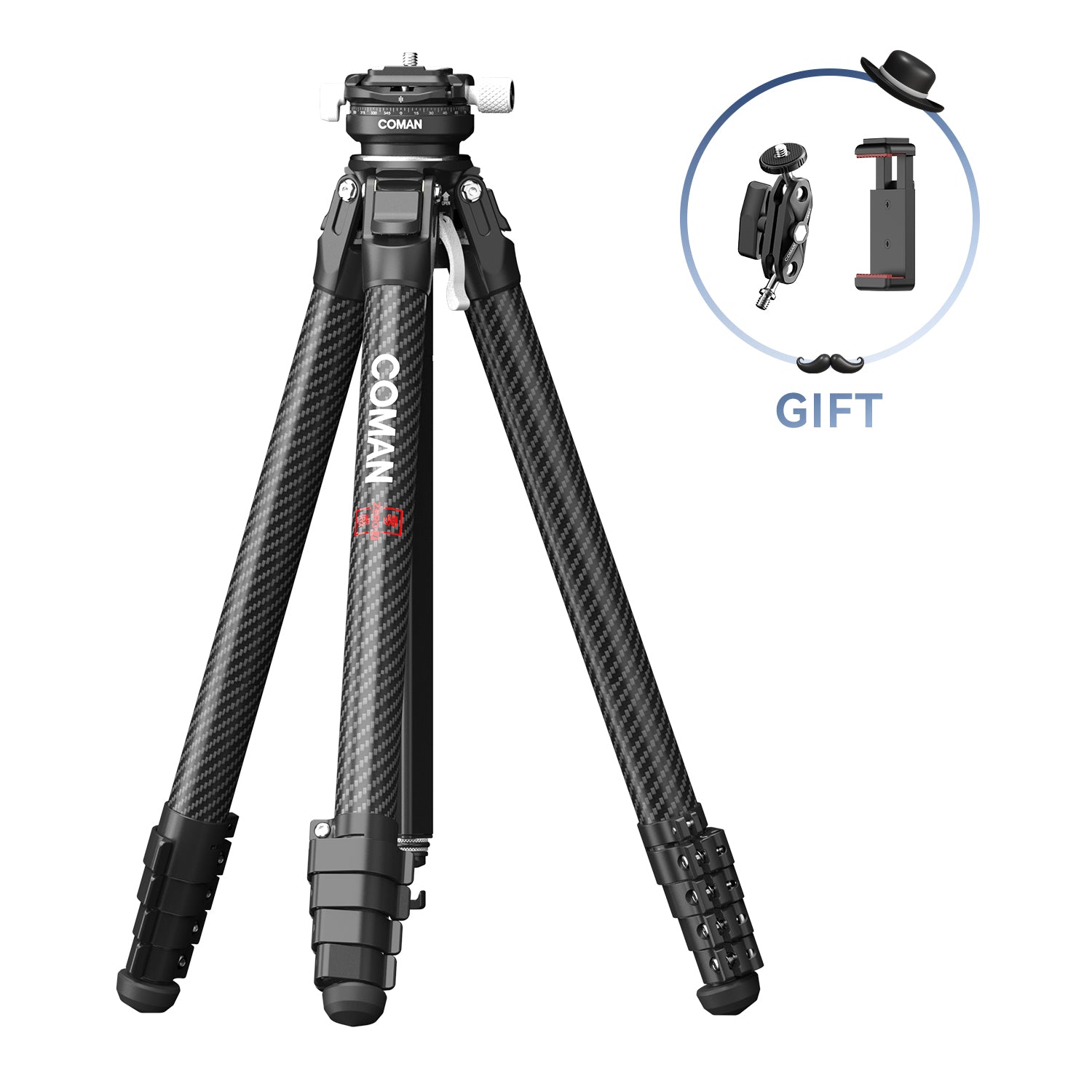 Travel Tripods | Zero Y Carbon Fiber Tripods | COMAN