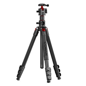 COMAN KX3939Mini A32&V1 Multi-Functional Horizontal Tripod & Monopod with Fluid Head & 360° Ball Head, 1810mm, 5KG Load