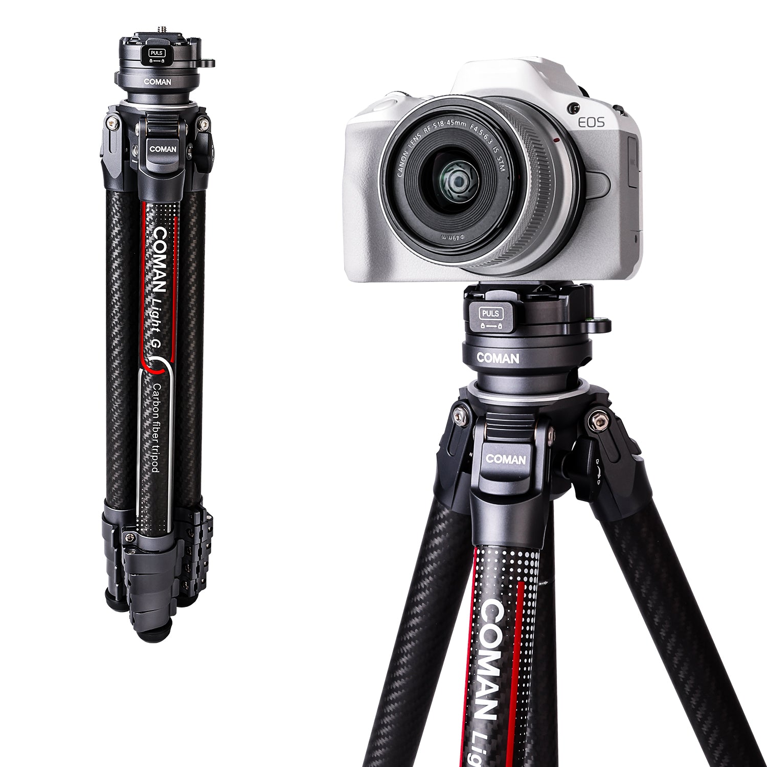 Portable lightweight tripod for travel photography
