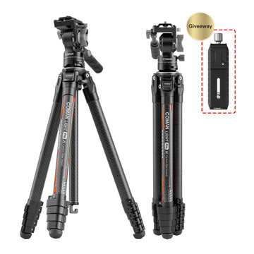 Carbon fiber travel tripod