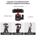 Compact Tripod with Adjustable Clip
