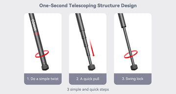 Photography vlog tripod with high stability