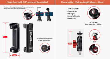 Tripod with 1/4 Inch Screw