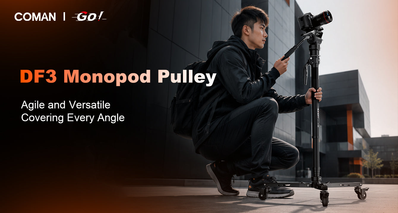 COMAN DF3 monopod dolly features and quick deployment