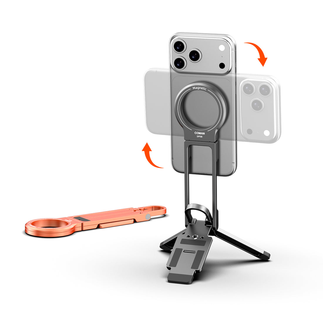OMAN DP58 Magnetic Phone Tripod Multi Angle Arca Swiss Quick Install