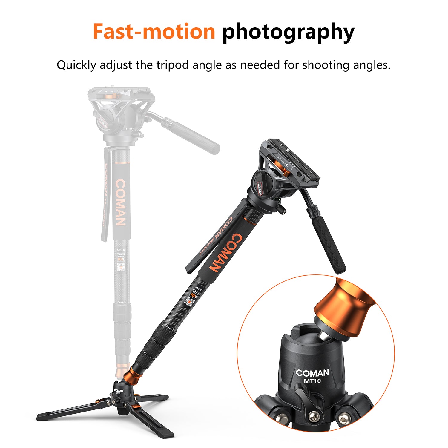 Adjustable Video Monopod  