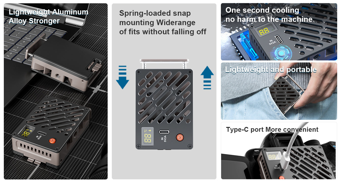 COMAN E11 camera cooler installation and cooling features