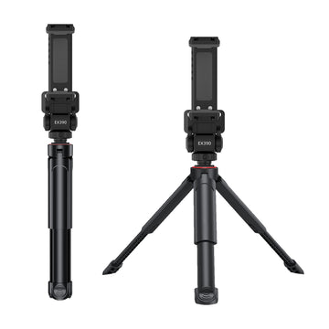 COMAN EX390 Mini Tripod with Phone Mount & Arca Quick Release