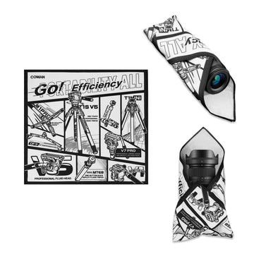 COMAN EX45 Camera Cleaning Cloth Set | 17.7x17.7in Magic Self-Adhesive Camera Wrap