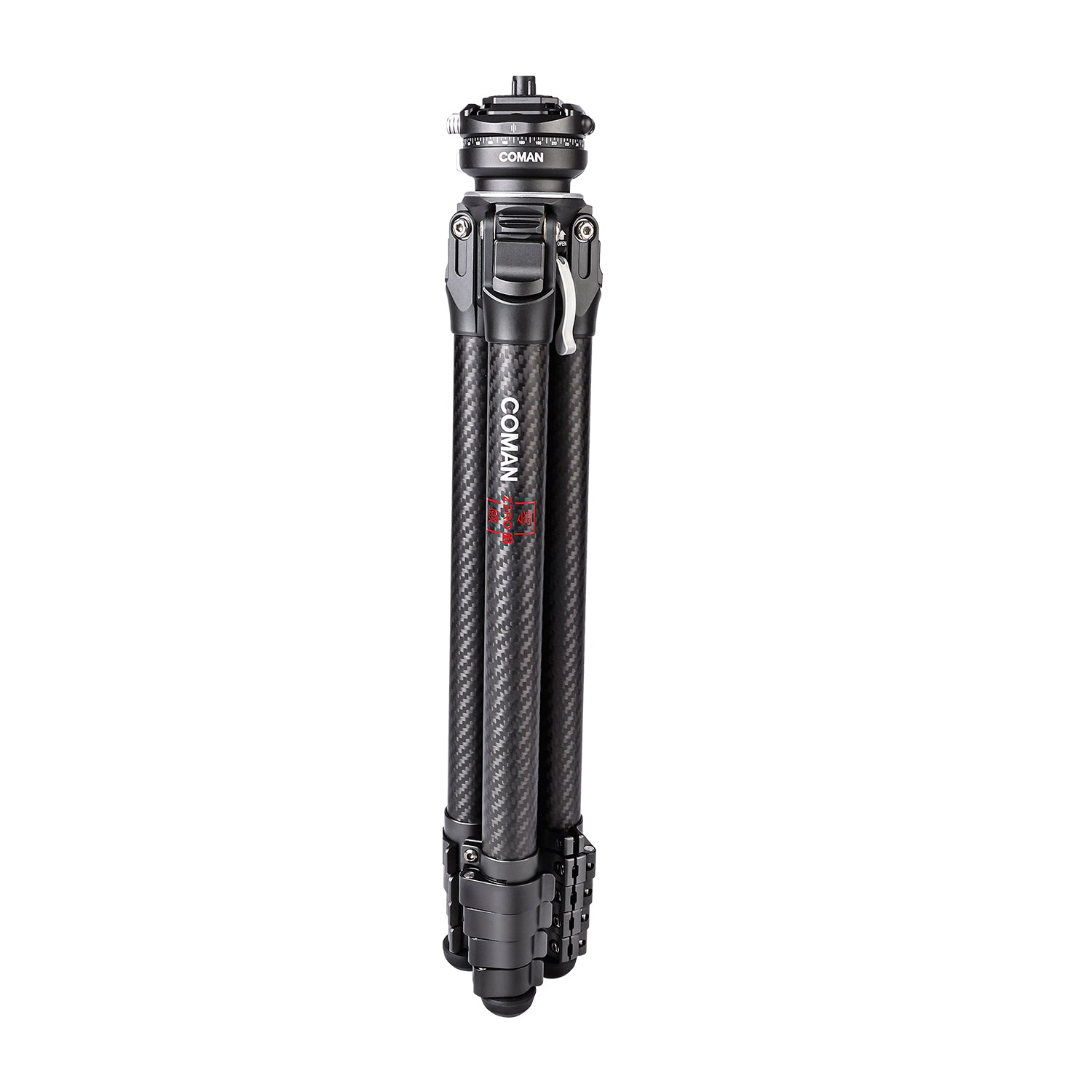 Coman Zero F38 Quick System Carbon Fiber Tripod, compatible