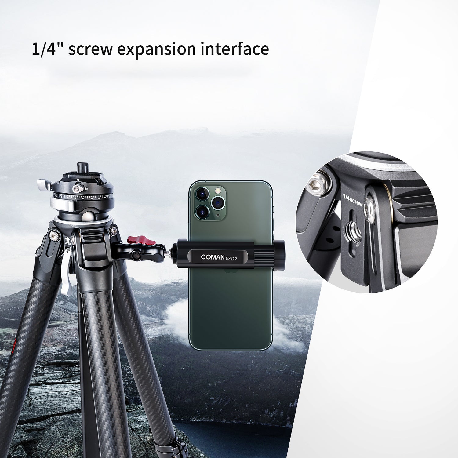 Quick Release Travel Tripod | Zero F38 Carbon Fiber Tripod – COMAN