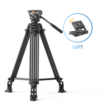 Coman FT16LS 74" Heavy Duty Professional Tripod with Fluid Video Head