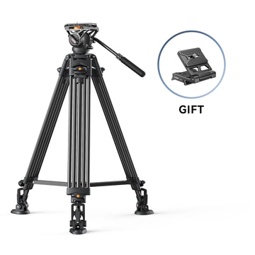 Coman FT16LS 74" Heavy Duty Professional Tripod with Fluid Video Head