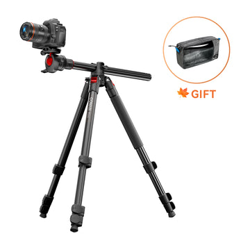 COMAN KX3939Mini A32&V1 Multi-Functional Horizontal Tripod & Monopod with Fluid Head & 360° Ball Head, 1810mm, 15KG Load