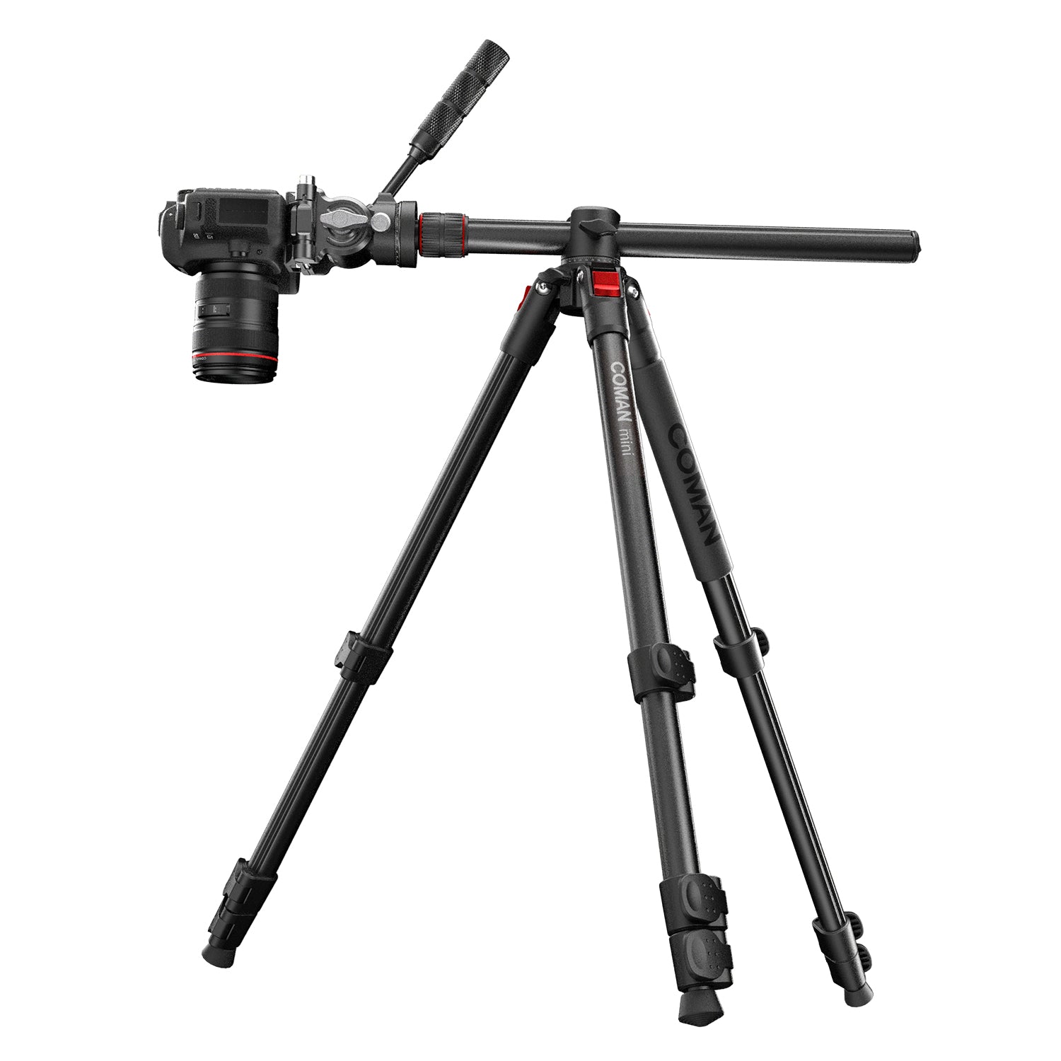 COMAN KX3939Mini A32&V1 Multi-Functional Horizontal Tripod & Monopod with Fluid Head & 360° Ball Head, 1810mm, 5KG Load