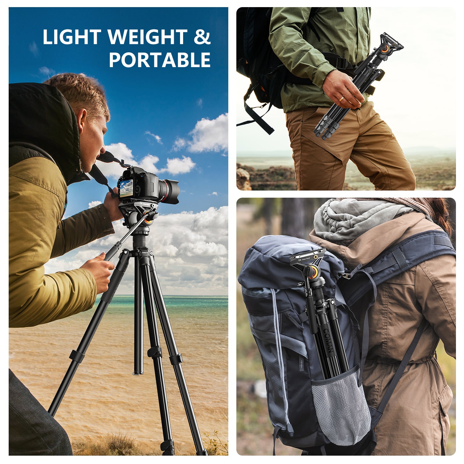 Quick Locking Tripod for Outdoor Use