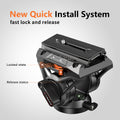 Camera Tripod with Fluid Head