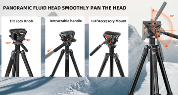 panoramic fluid head smoothly pan the head
