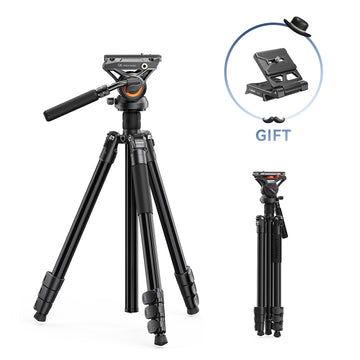 COMAN KX3939Plus Camera Tripod for DSLR, DJI RS2/RS3/RS4, Manfrotto