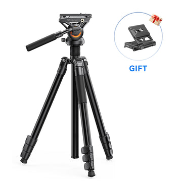 Coman KX3939PLUS Fluid Head Stativ für DSLR, DJI RS2/RS3/RS4, MANFROTTO