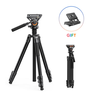 COMAN KX3939Plus Camera Tripod for DSLR, DJI RS2/RS3/RS4, Manfrotto