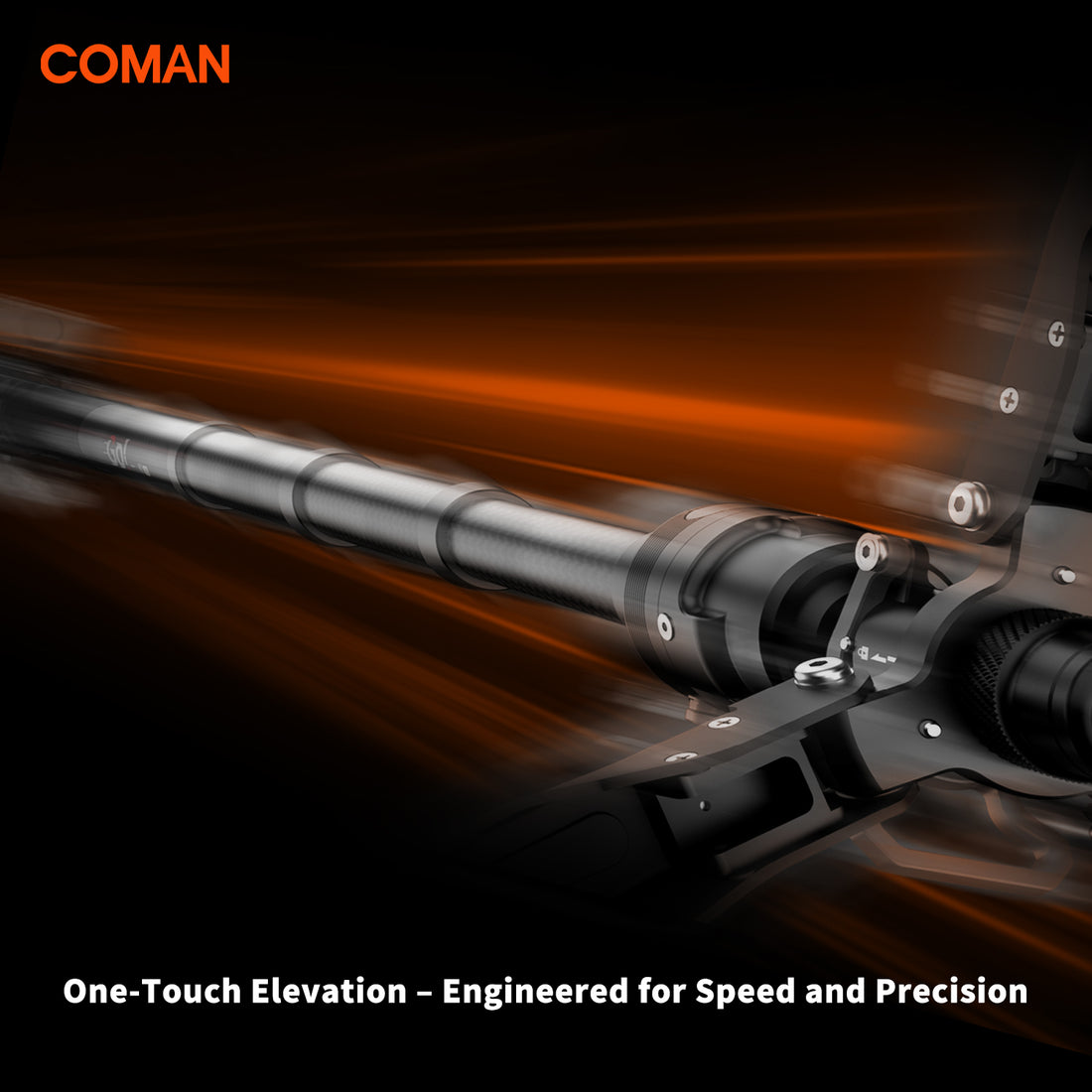 COMAN M1S Compact Carbon Fiber Monopod with Arca Quick Release-(Non-Removable Foot Brace)