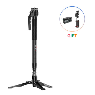 COMAN M1MINI Carbon Fiber 4-Section One-Click Lift Monopod 62.8in Quick Adjustment