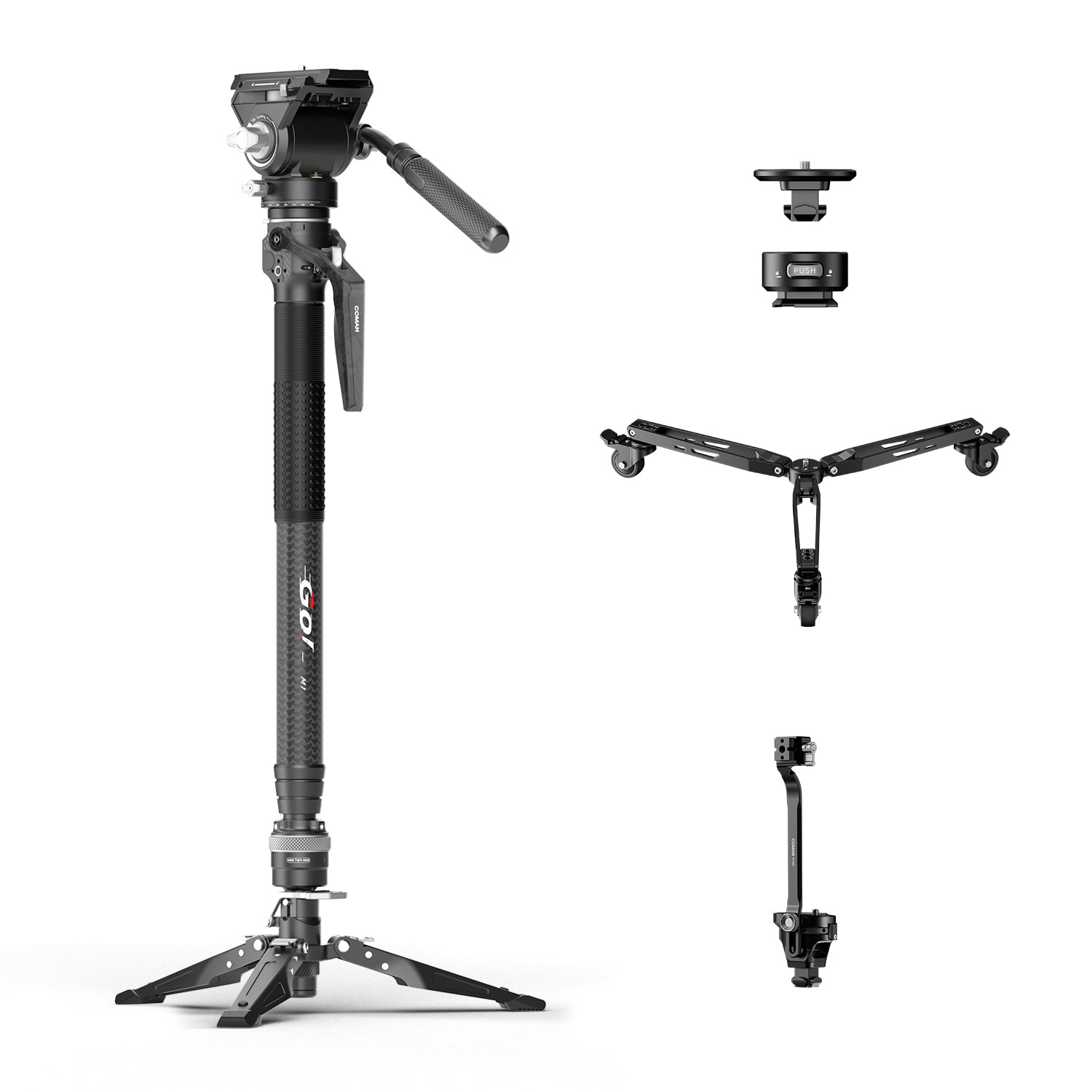 KAMCHANさん専用 COMAN M1 Pro V5 Monopod, Quick Release Snap-Open Monopod